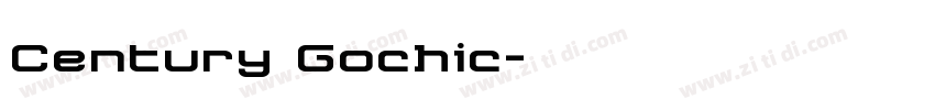 Century Gochic字体转换